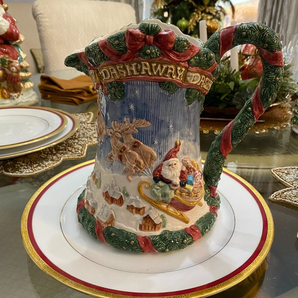 Fitz and Floyd Christmas Water Picture